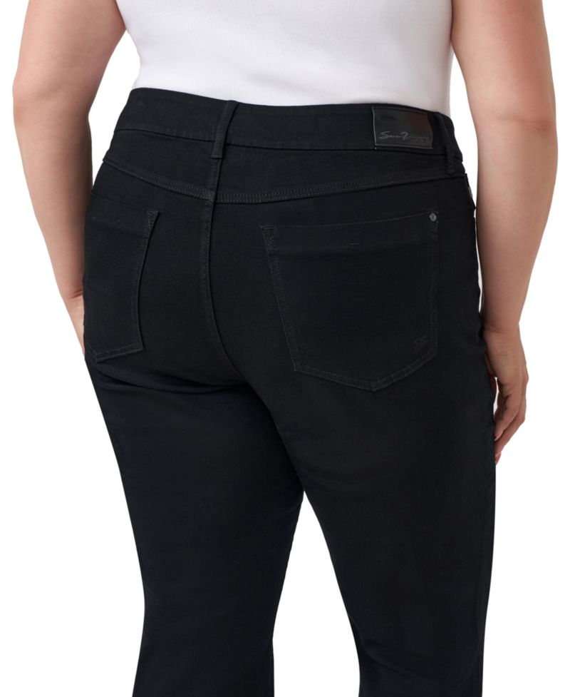 Plus Size Tummyless Boot High-Rise Bootcut Tummy-Control Paneling Jeans