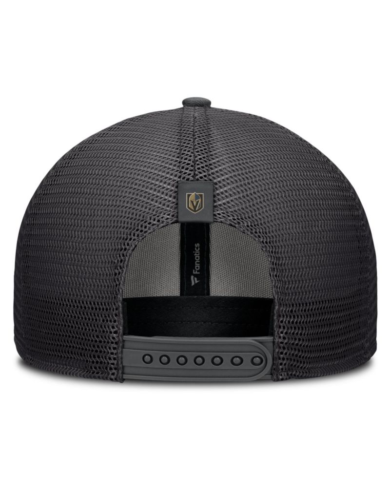 Men's Black Vegas Golden Knights Fundamental Limits Trucker Adjustable Hat