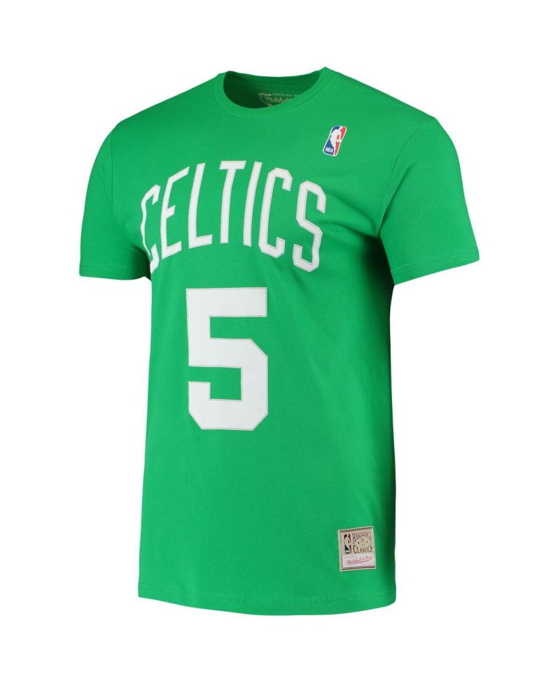 Men's Kevin Garnett Kelly Green Boston Celtics Hardwood Classics Stitch Name & Number T-Shirt