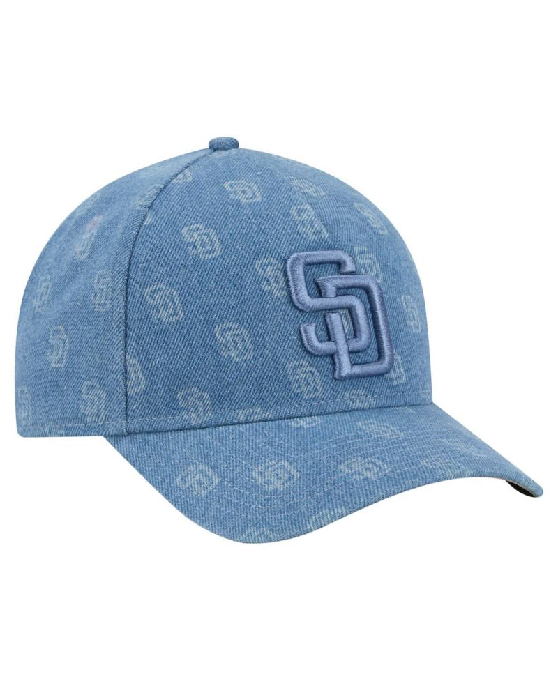 Men's and Women's Denim San Diego Padres A-Frame 9FORTY Adjustable Hat
