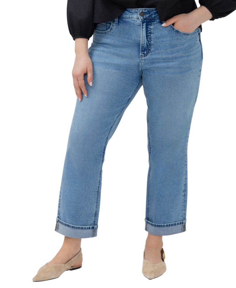 Plus Size Avery High-Rise Straight Jeans