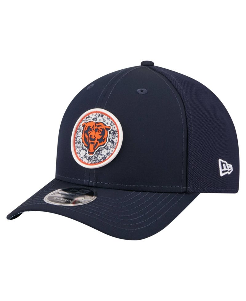 Men's Navy Chicago Bears Floral 9FORTY M-Crown Trucker Adjustable Hat