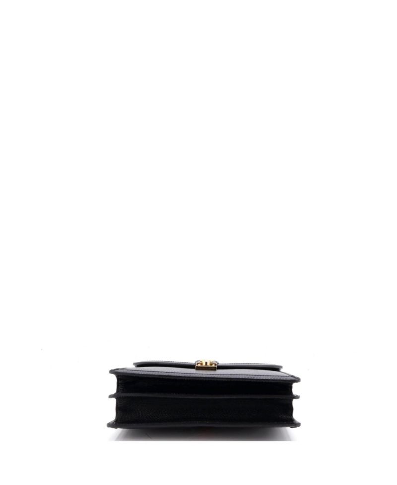Small Ophidia Flap Top Handle Bag Leather