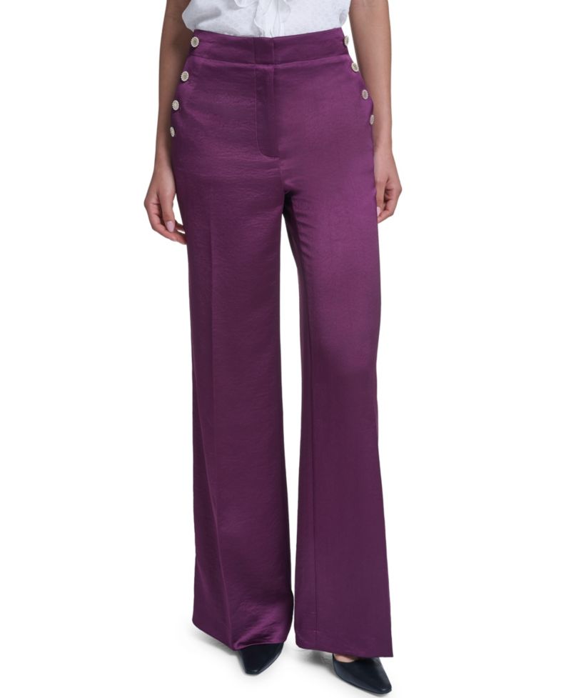 Women's High-Waisted Wide-Leg Pants
