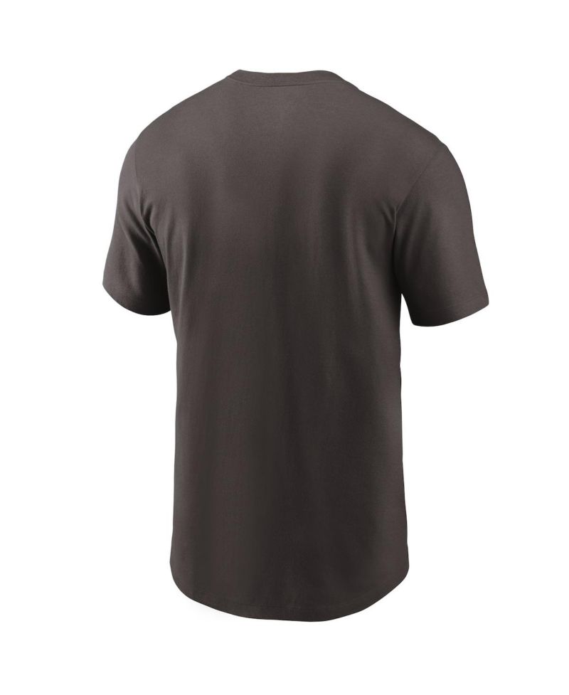 Men's Brown Cleveland Browns Team Wordmark T-shirt
