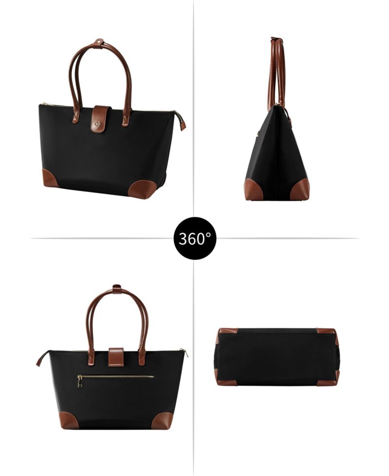 Women's Tote Nylon Top Zip Medium Lifestyle Bag - Bags for Women by Eve Victoria Hyde