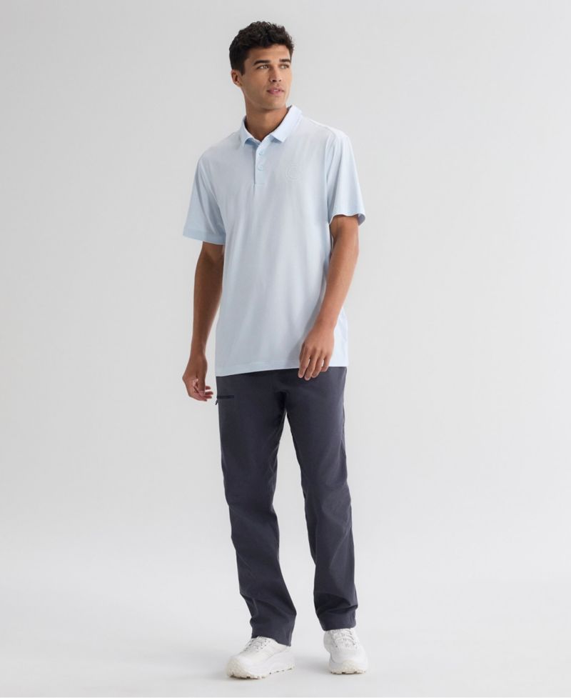 Men's Light Blue Chicago Cubs Clutch Polo Shirt