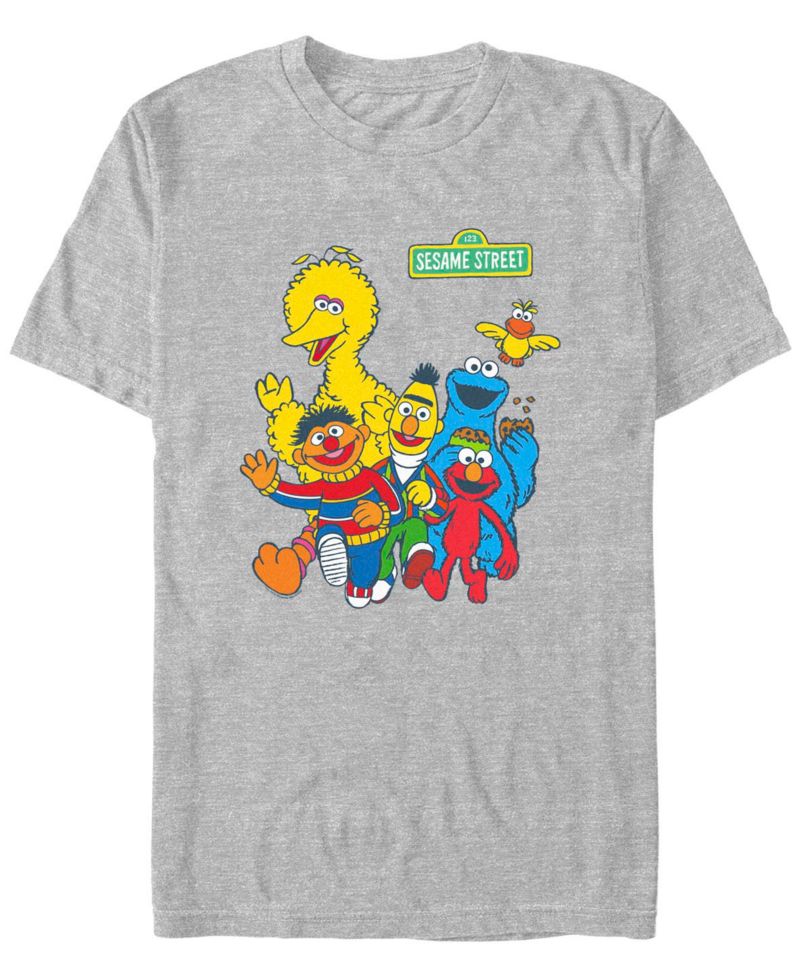 Men's Sesame Street Counting Short Sleeve T-shirt