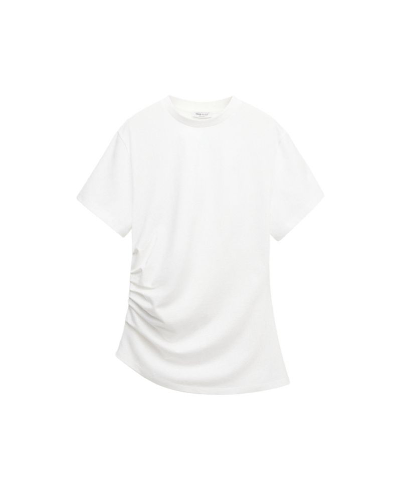 Women's Selection Crewneck Short-Sleeve Ruched T-Shirt