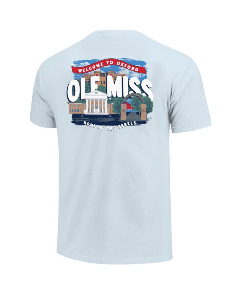 Big Boys and Girls Light Blue Ole Miss Rebels Local Campus Scene T-Shirt
