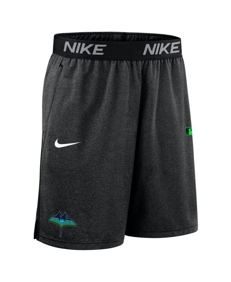 Men's Black Tampa Bay Rays Authentic Collection City Connect Performance Knit Shorts