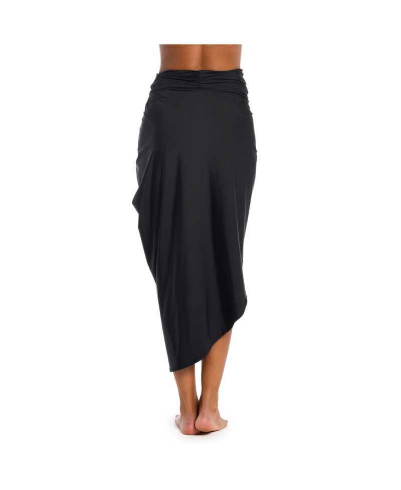 Women's Cover Up Swim Sunshine Solids Convertible Faux Wrap