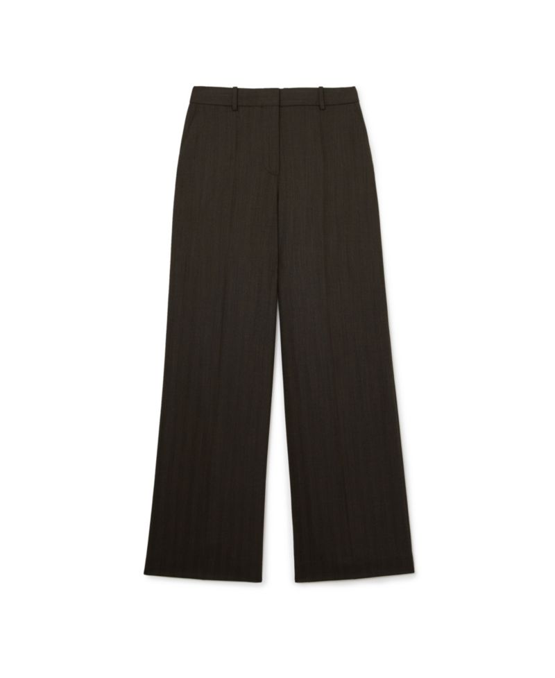 Women's Dawson Herringbone Wide-Leg Trousers