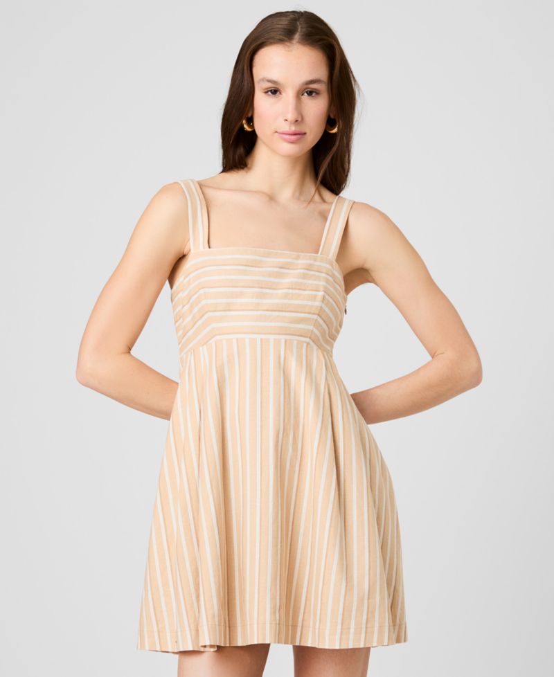 Women's Square Neck Babydoll Mini Dress