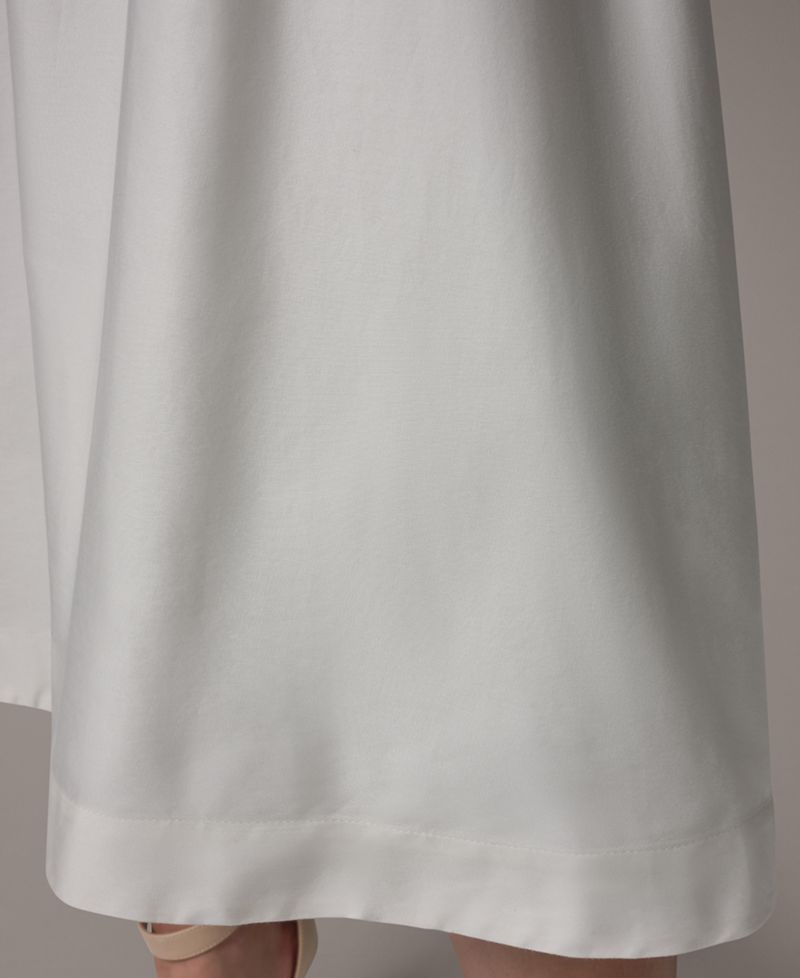 Women's Mix Media Scoop Neck Midi Dress