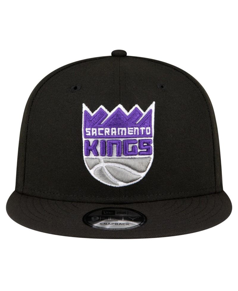 Men's Black Sacramento Kings Official Team Color 9FIFTY Snapback Hat