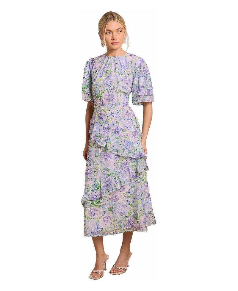 Women's Occasion Flora Jacquard Midi Dress