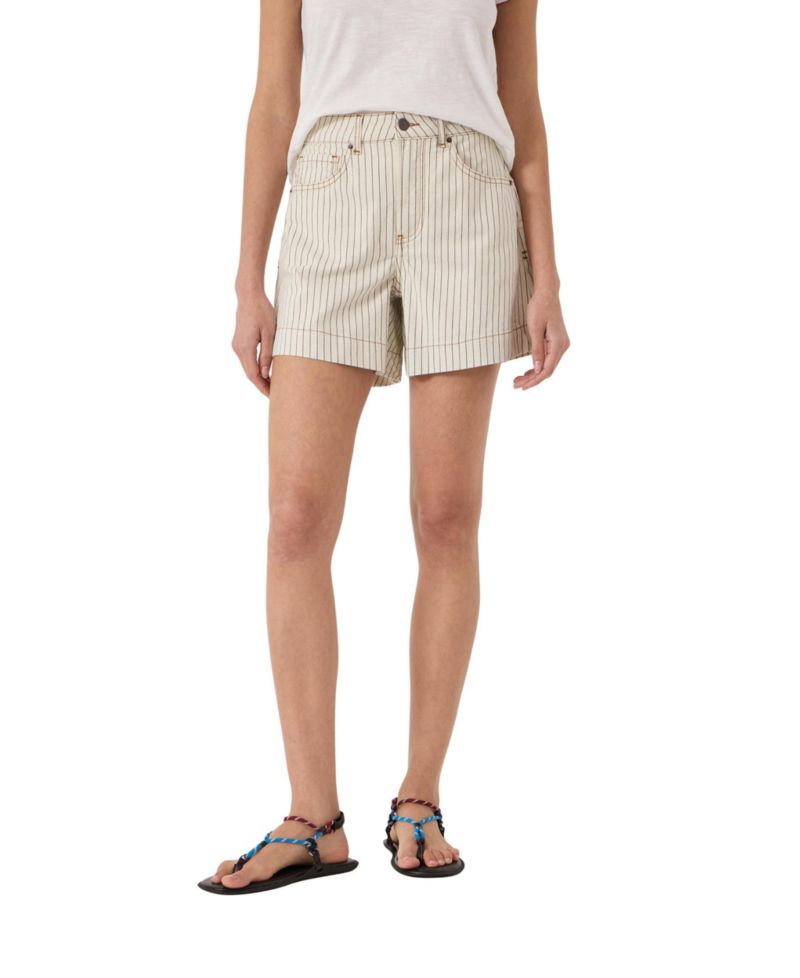 Women's Essential Stripe Denim Stretch Shorts