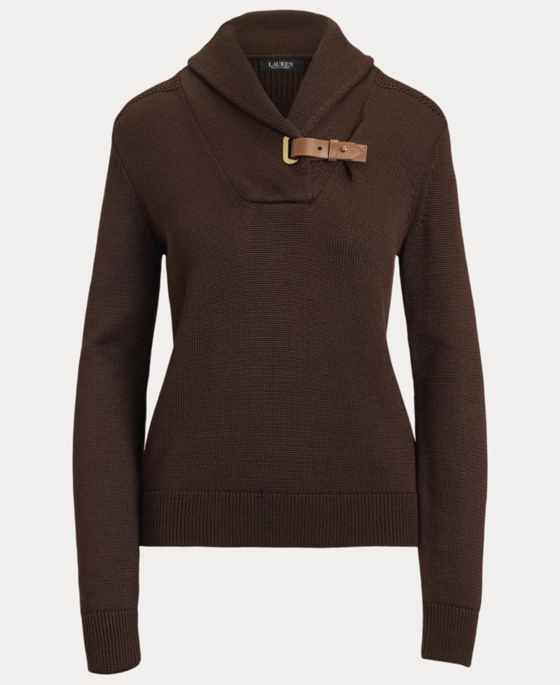 Women's Sabree Long-Sleeve Buckle-Trim Sweater