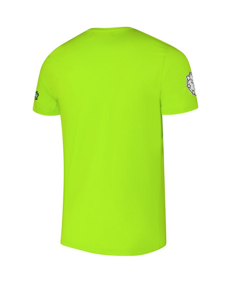 Men's Neon Green Rick and Morty Mr. Nimbus T-Shirt