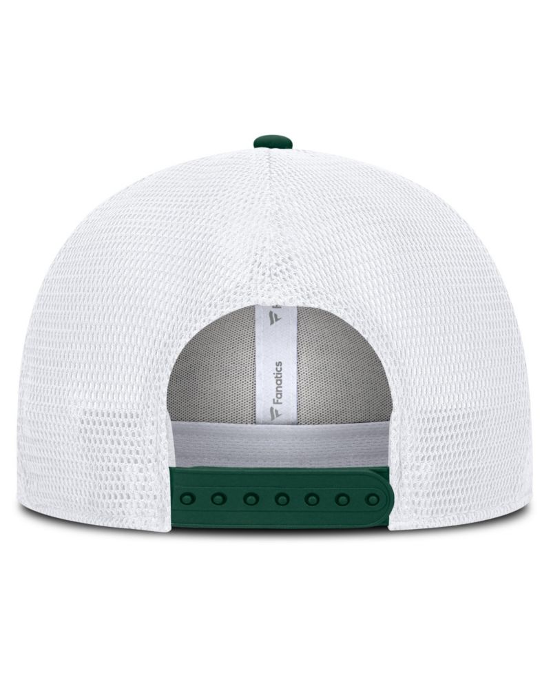 Men's Heather Gray/White Minnesota Wild Structured Trucker Adjustable Hat