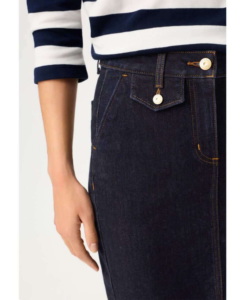 Women's Dark Denim Skirt