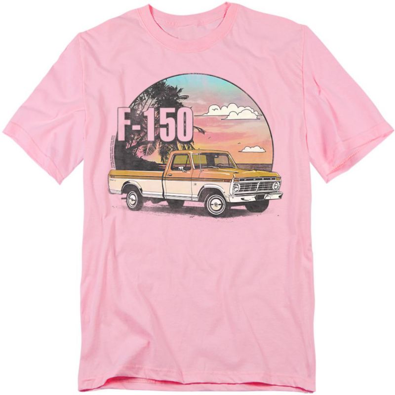 Men's Ford Trucks F150 At The Beach T-Shirt