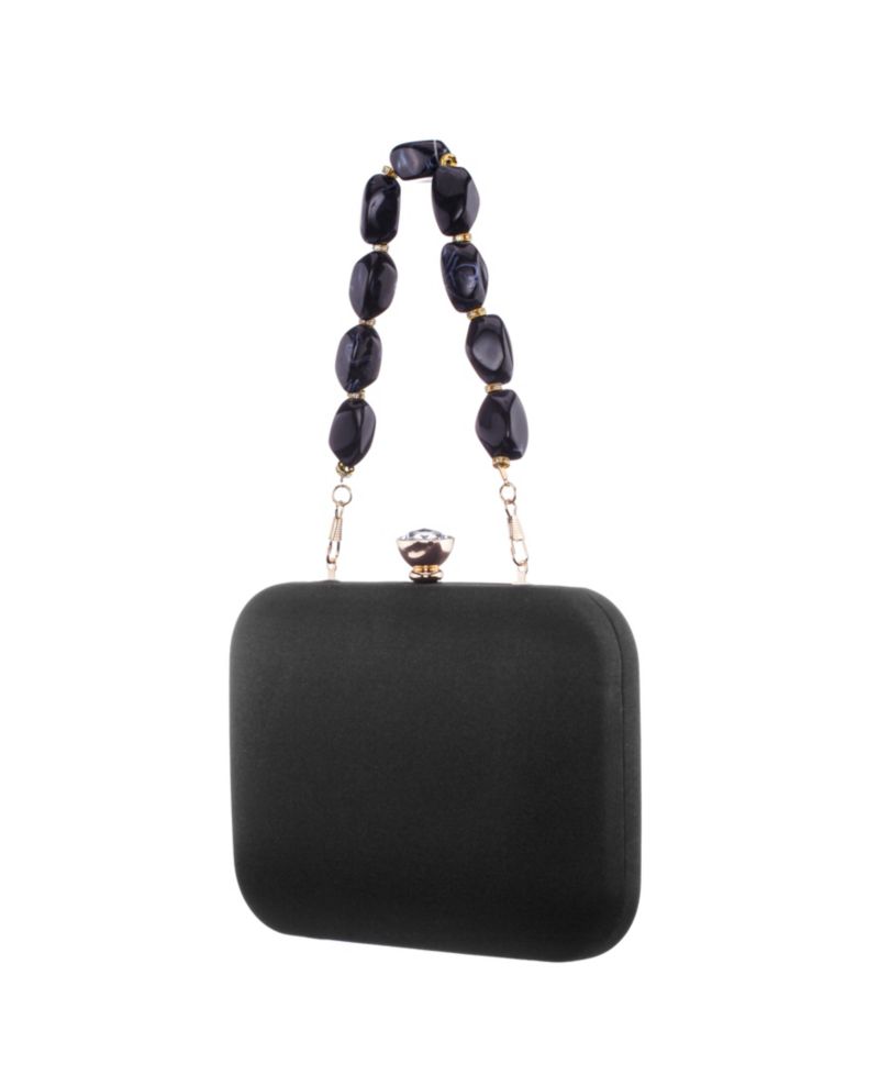 Kaela Beaded Strap Minaudiere Small Clutch Handbag