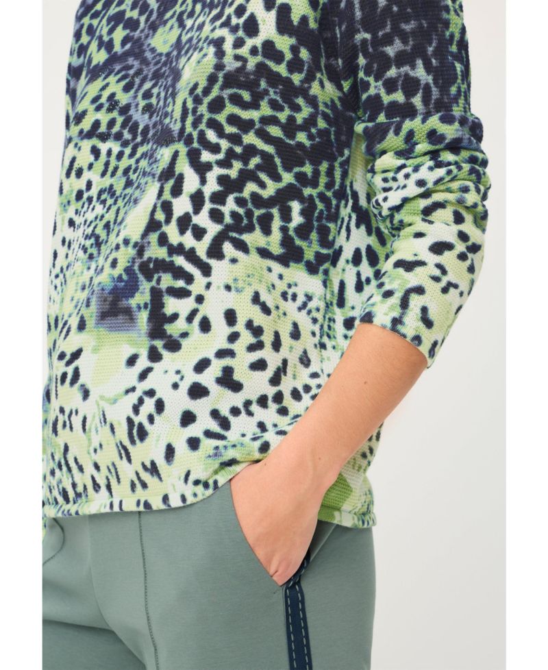 Women's Animal Print Camo Sweater
