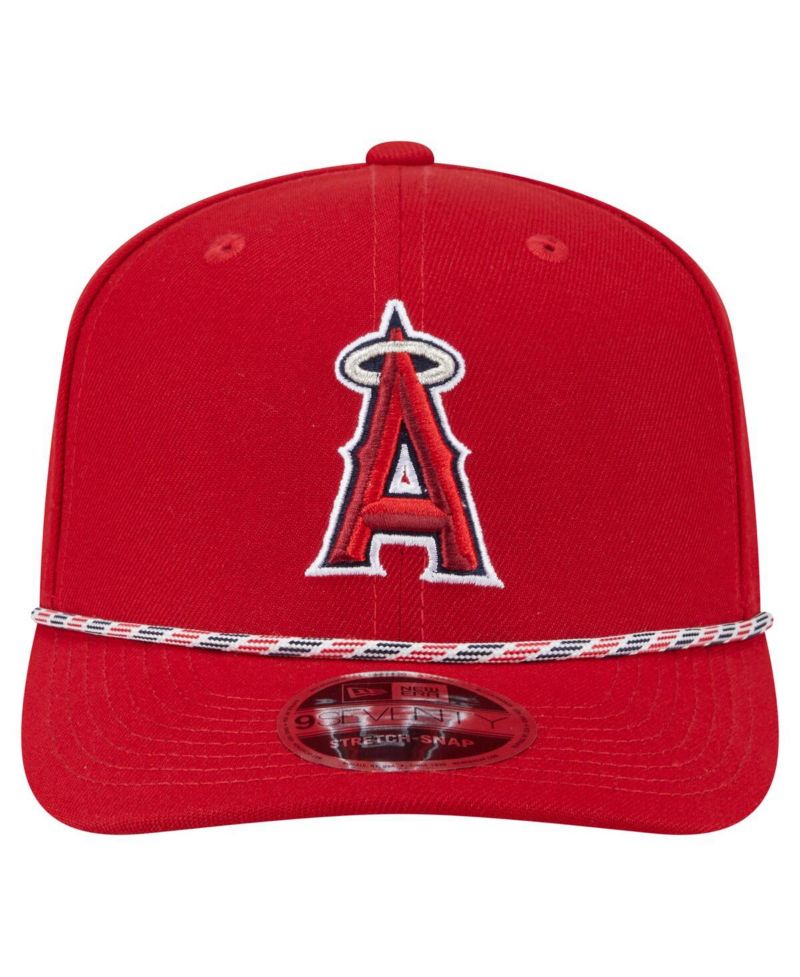 Men's Red Los Angeles Angels Multi-Rope 9SEVENTY Stretch-Snap Hat