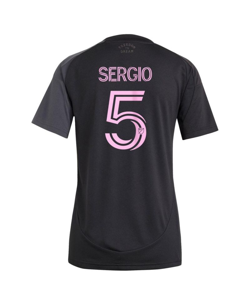 Women's Sergio Busquets Black Inter Miami CF 2025 The Fortitude Kit Replica Player Jersey