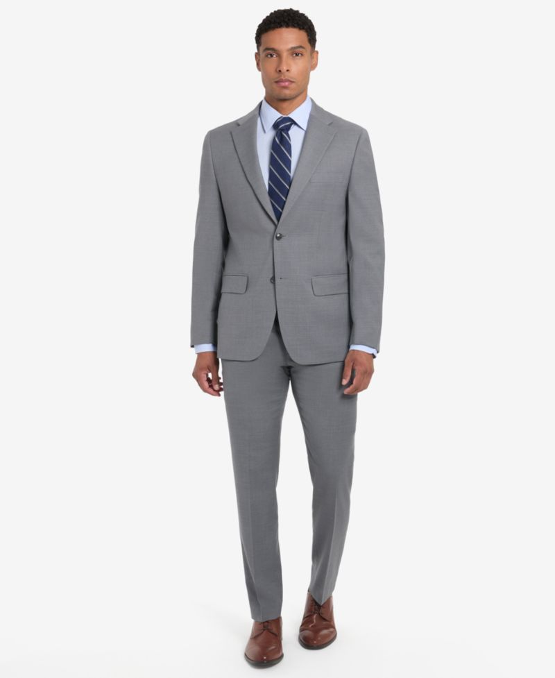 Men's Modern-Fit Wool TH-Flex Stretch Suit Separates Pant