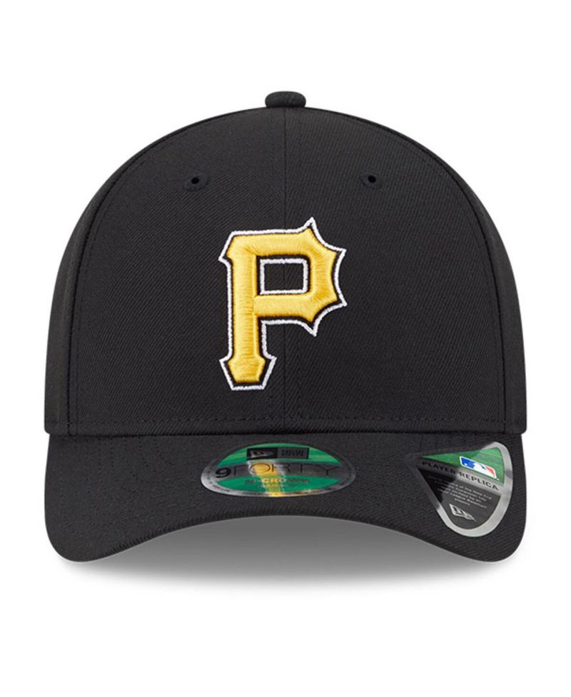 Men's Black Pittsburgh Pirates Player Replica 9FORTY Adjustable Hat