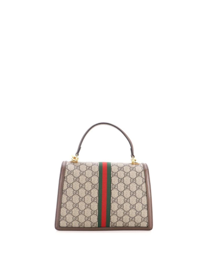 Small Ophidia Flap Top Handle Bag GG Coated Canvas
