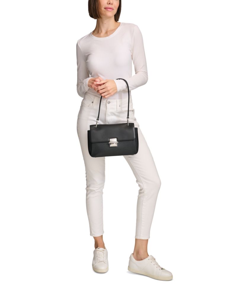 Clove Push-Lock Shoulder Bag