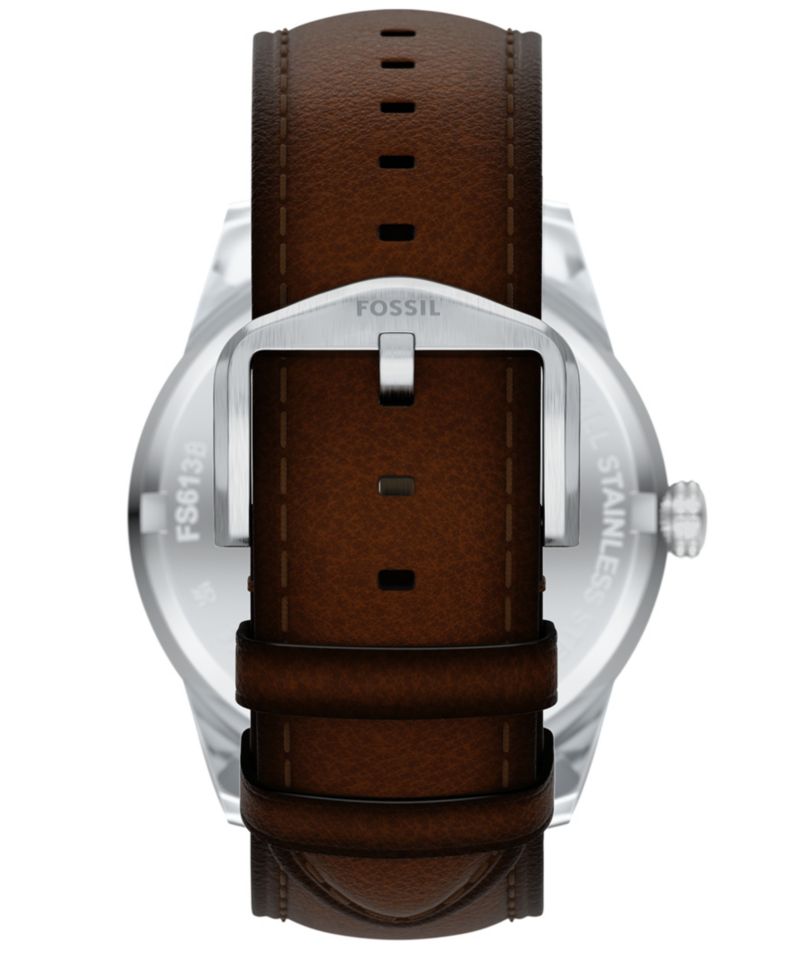 Men's Pearson Multifunction Brown Leather Watch, 42mm