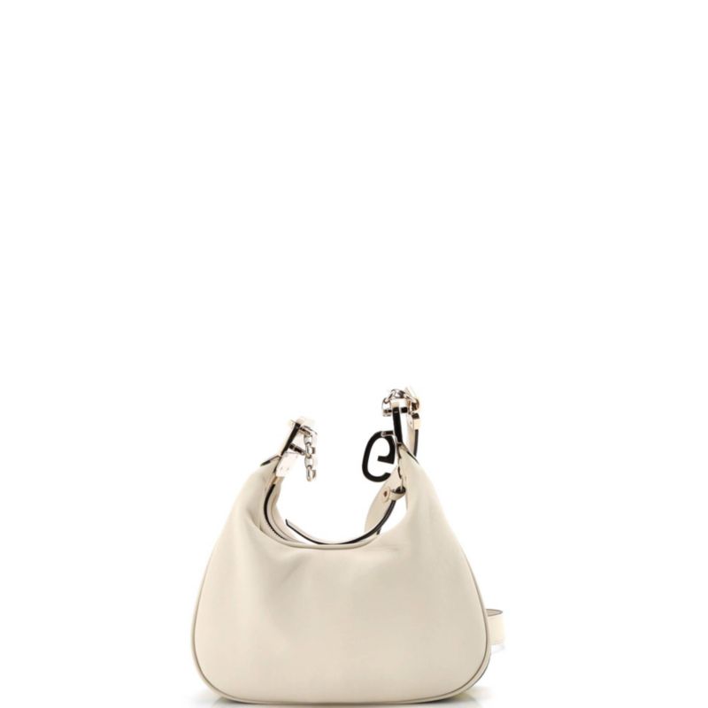 Small Attache Shoulder Bag Leather