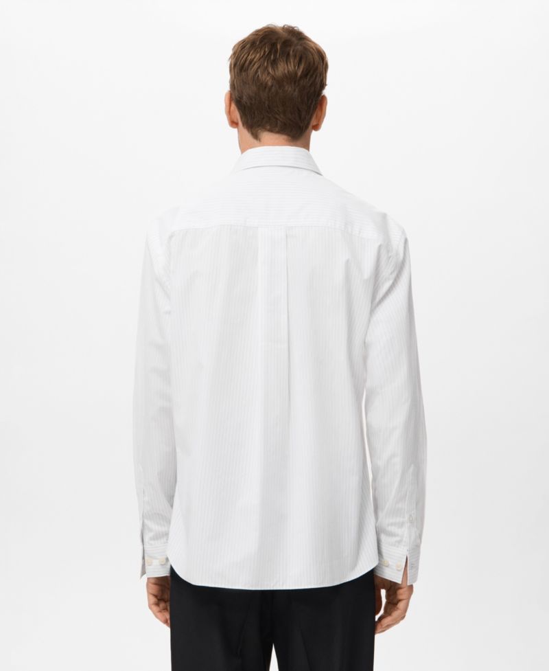 Men's Cotton Striped Relaxed-Fit Shirt
