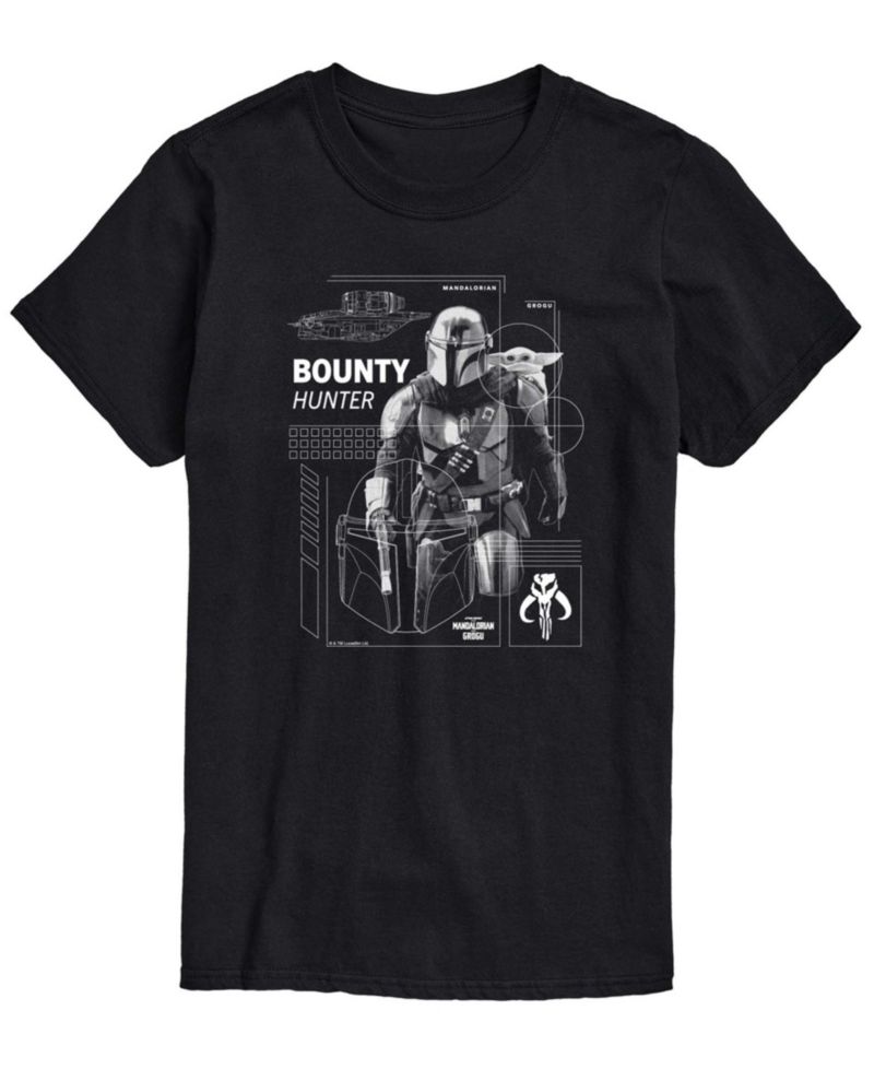 Men's The Mandalorian & Grogu Bounty Hunter Graphic T-Shirt