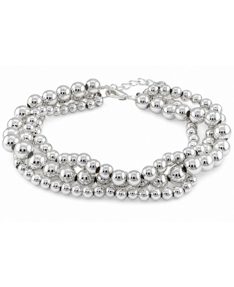 Triple Row Bead Bracelet