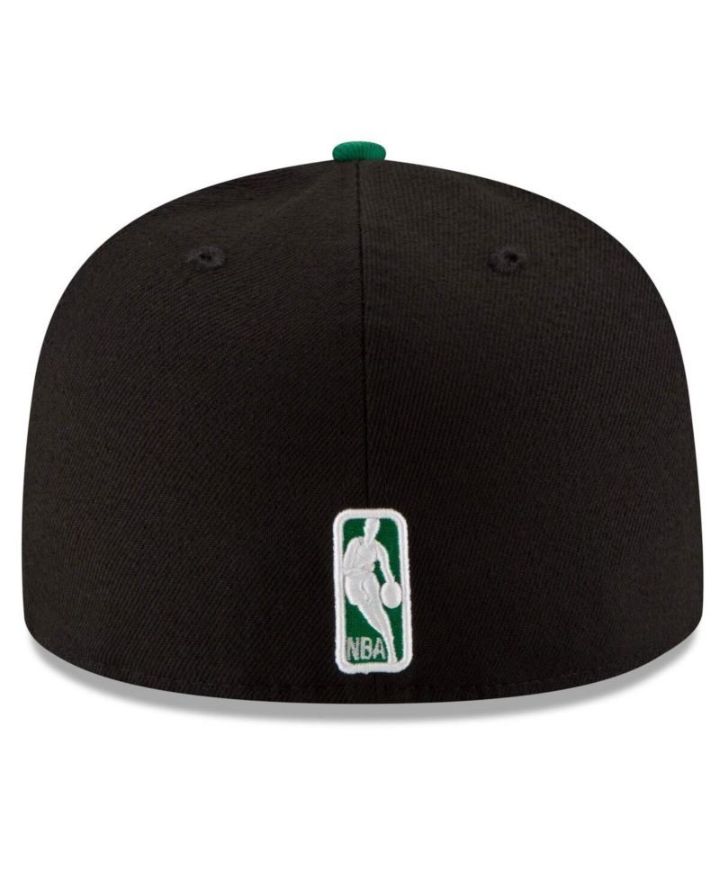 Men's Black/Green Boston Celtics Team Color 2Tone 59FIFTY Fitted Hat