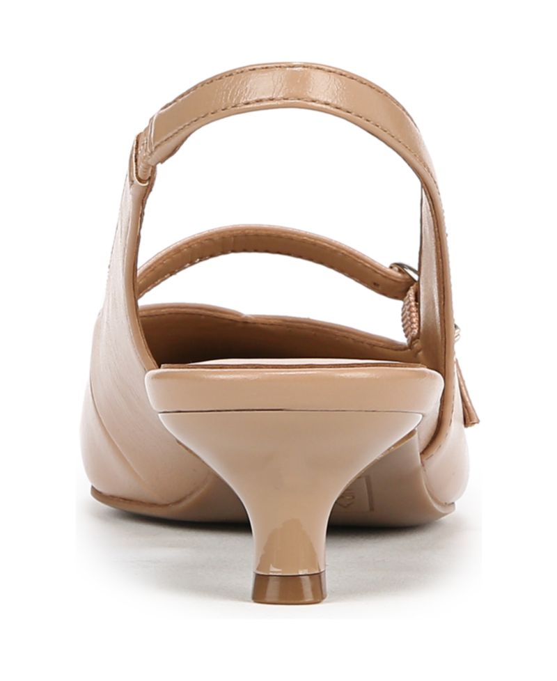 Women's Grayson Pointed Toe Kitten Heel Slingback Pumps
