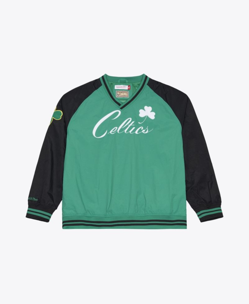 Men's Kelly Green Boston Celtics Classic V-Neck Pullover Jacket