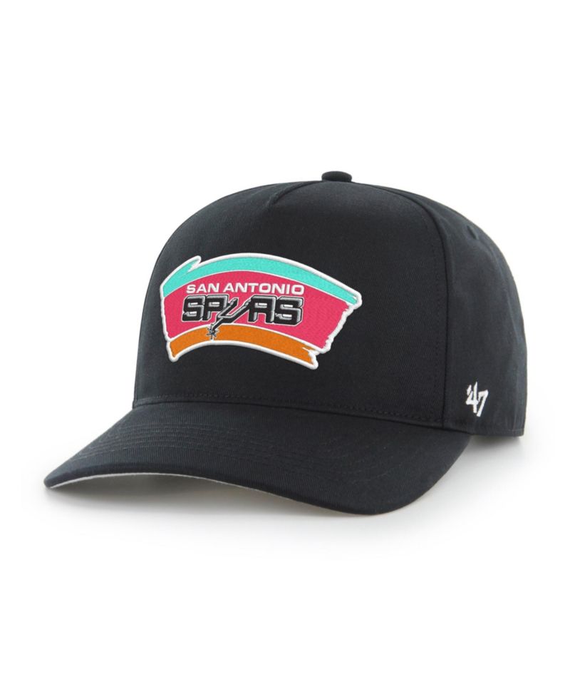 Men's Black San Antonio Spurs Hardwood Classics Hitch Adjustable Hat