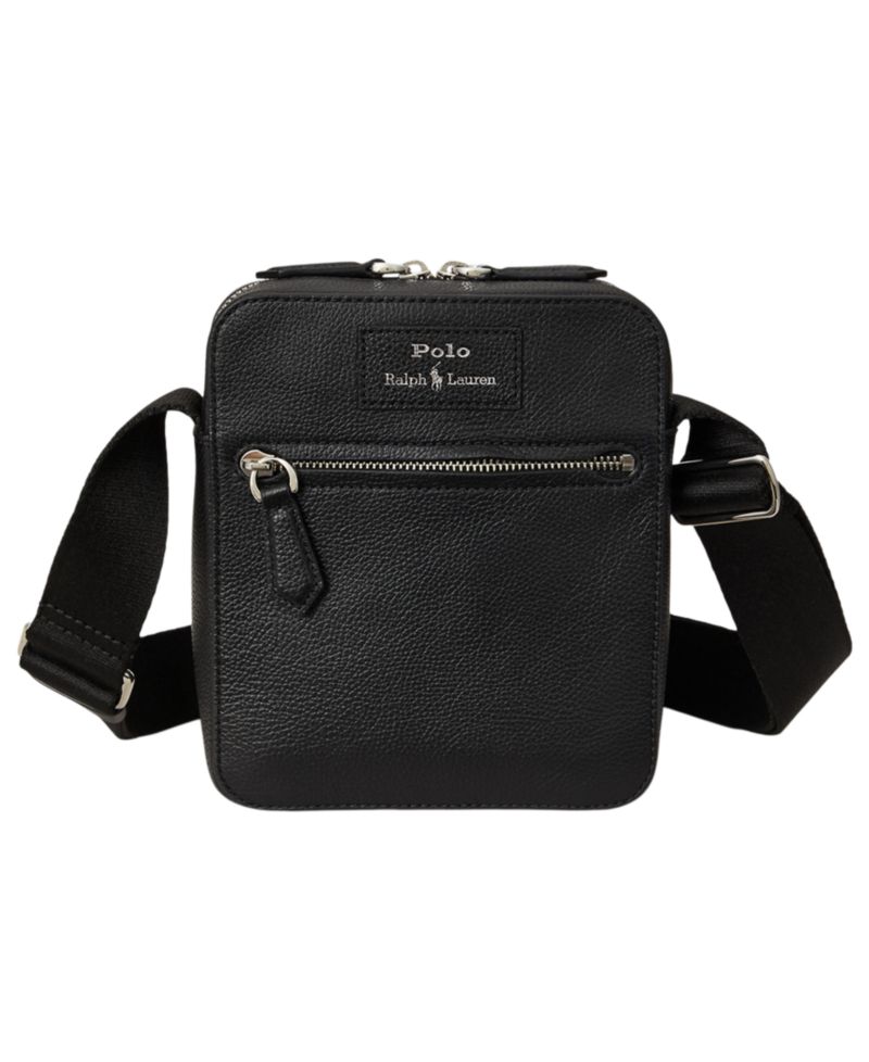Men's Pebbled Leather Crossbody Bag