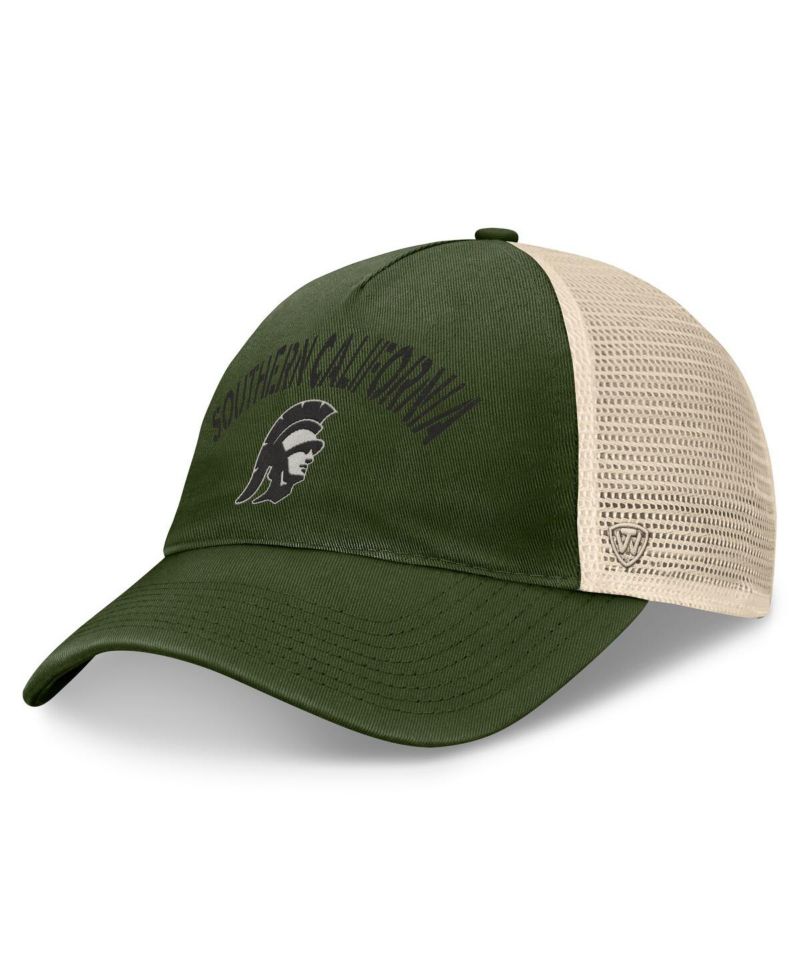 Men's Hunter Green USC Trojans OHT Military Appreciation Glory Trucker Adjustable Hat