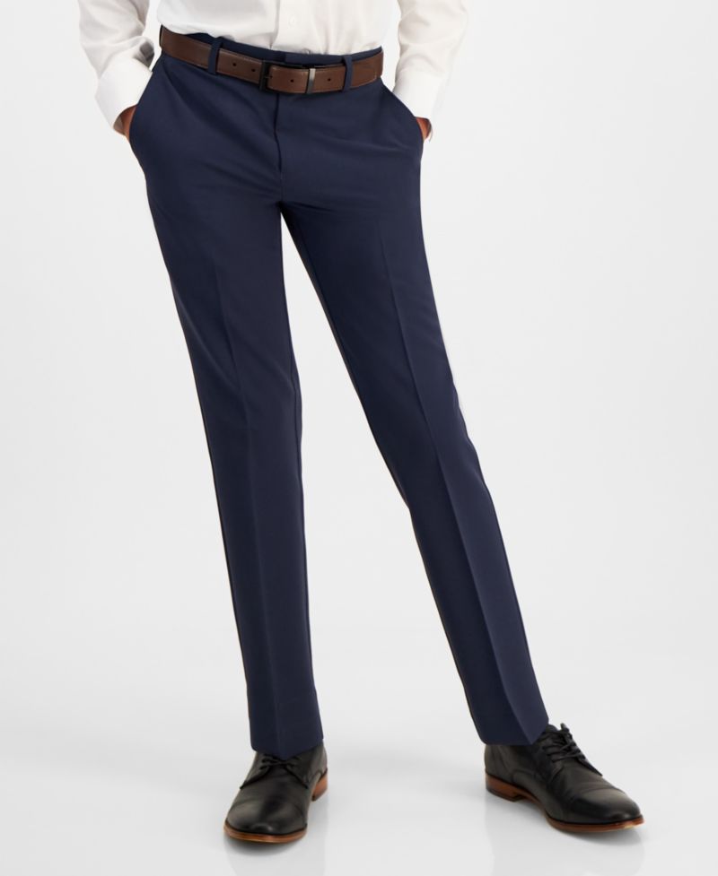 Big Boys Slim Fit Machine Washable Stretch Dress Pants