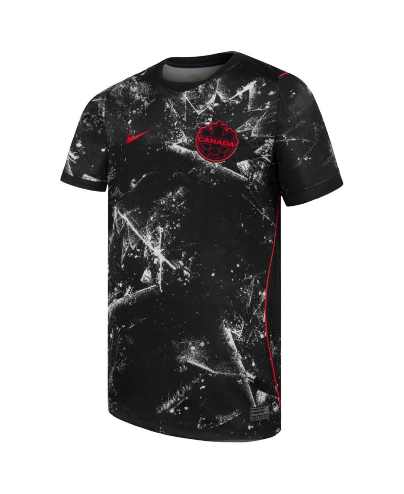 Big Boys and Girls Black Canada Soccer 2026 Away Stadium Replica Jersey