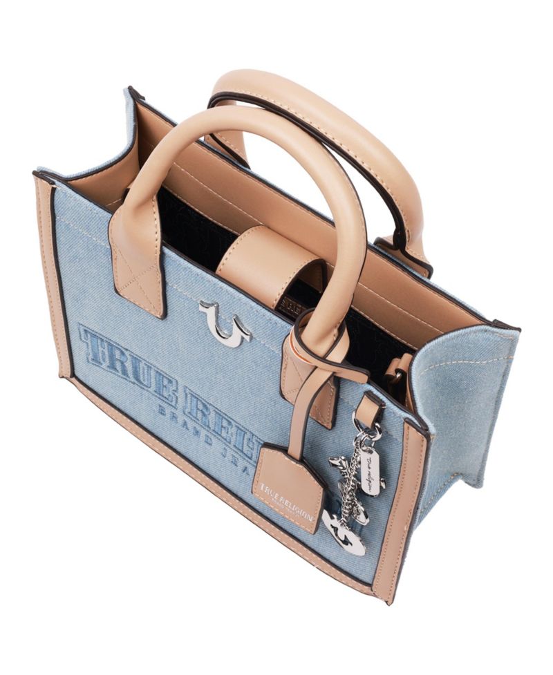 Bombe Logo Denim Tote