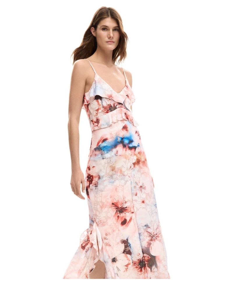 Women's Floral ruffle dress